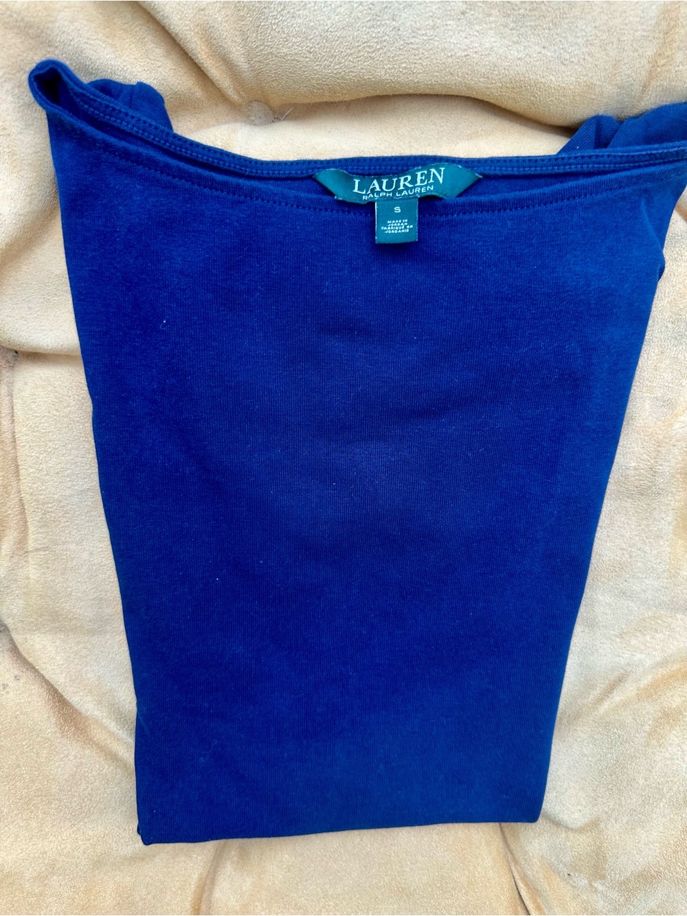 Lauren Ralph Lauren Women’s Blue Short-Sleeve Tee. Navy Blue